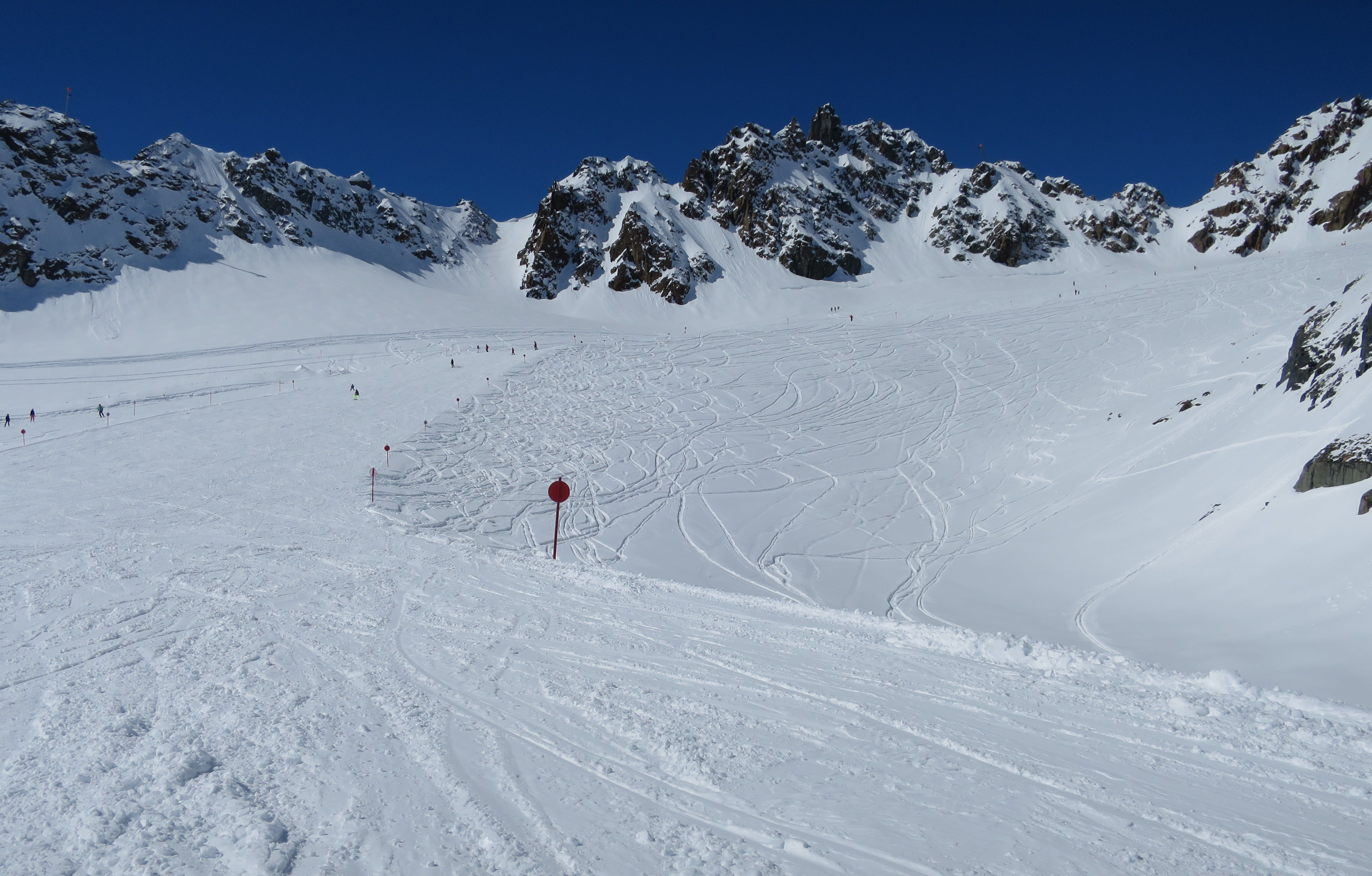 Pitztal 崖邊野雪