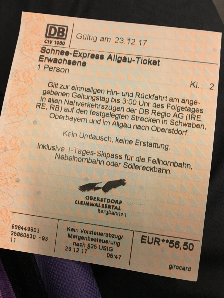 Schnee-Express Allgäu票券