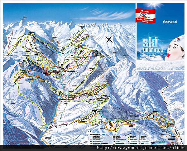 Skicircus 雪場地圖